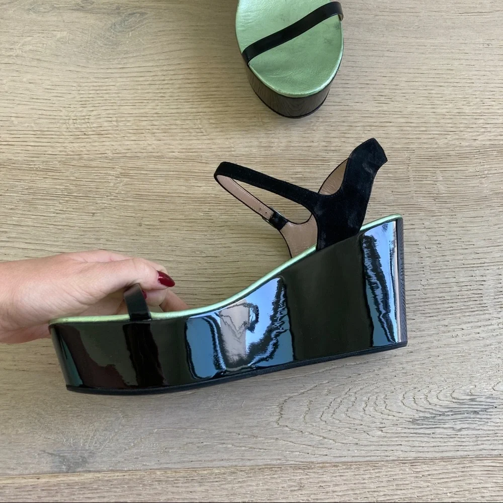 Dries Van Noten Platform Wedge Sandals